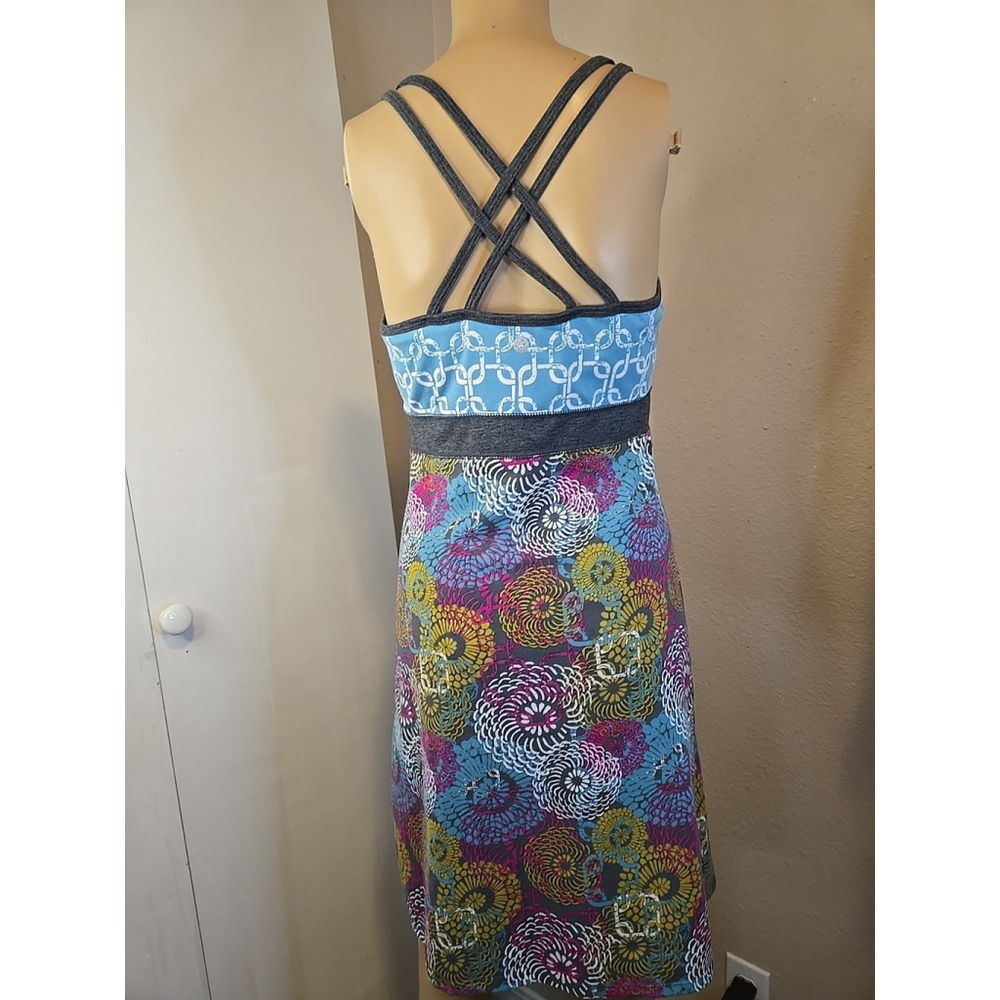 Soybu Women's Multicolored Floral Athletic Cross-Back Dress Size Small - Picture 4 of 6